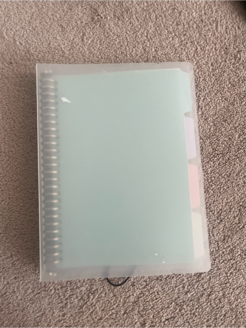Mint Spiral Notebook with Frosted Cover - Home Office